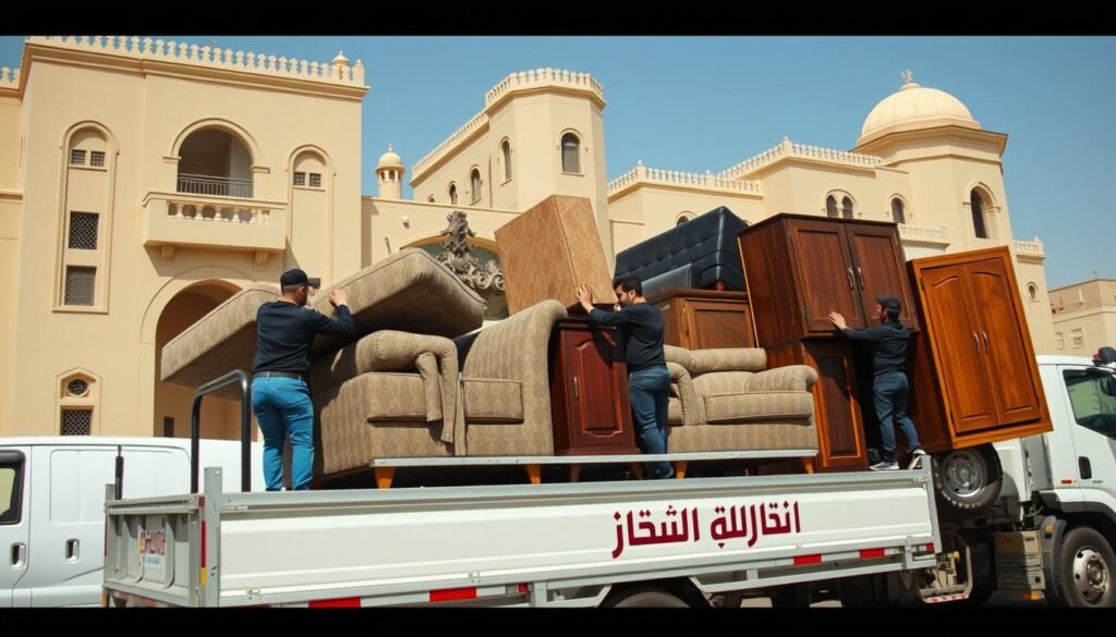 نقل عفش من (مدينة أخرى) إلى الكويت