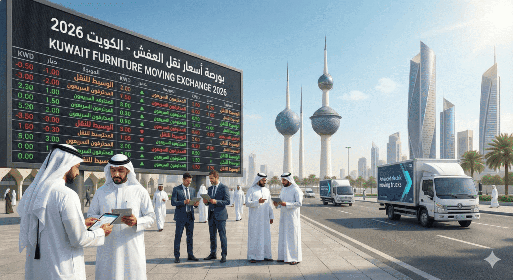 بورصة أسعار نقل العفش في الكويت 2026