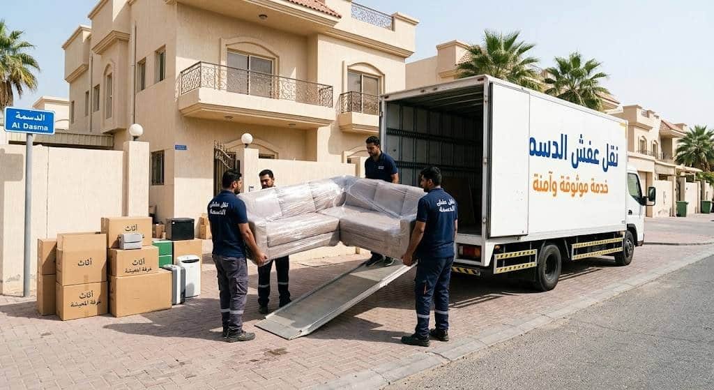 شركة نقل عفش في منطقة الدسمة بالكويت | خدمات نقل آمنة وسريعة ومضمونة